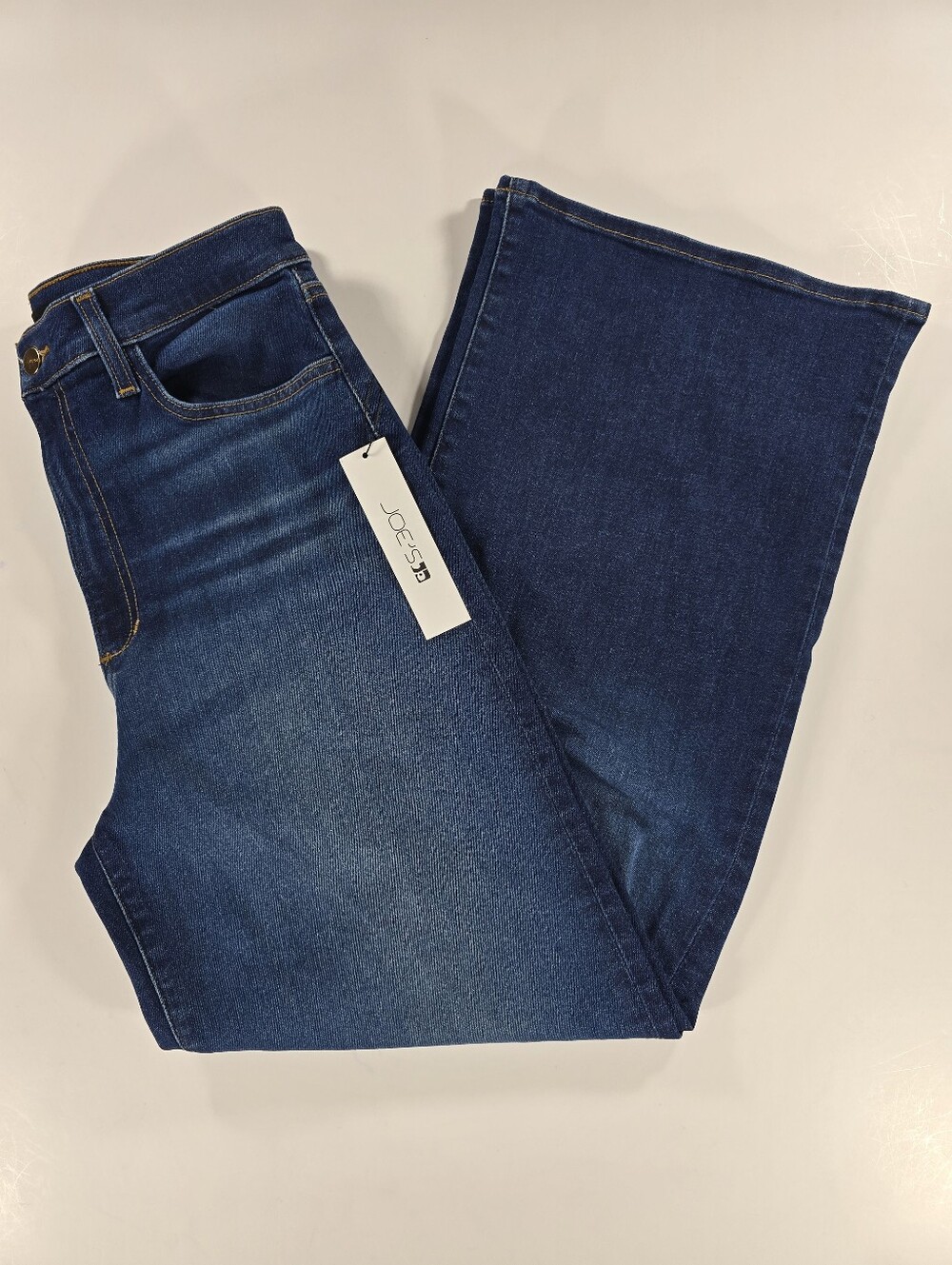 Joe's Jeans Women's Blue The Mia Petite Wide Leg Jeans 30x30 Stretch Medium Wash